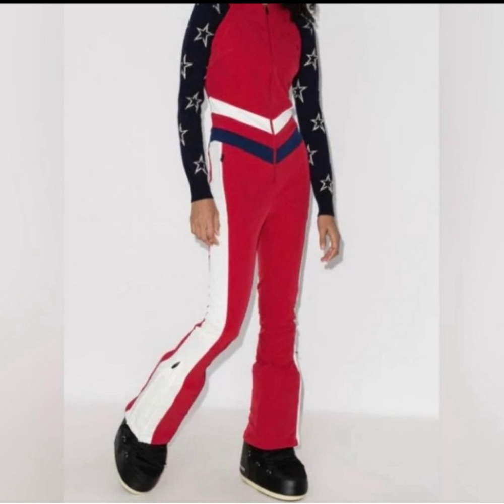 Perfect moment sleeveless retro ski suit L